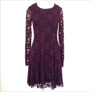 Anthropology Bailey 44 long sleeve lace dress. Med